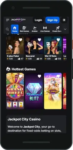 Jackpot City casino login